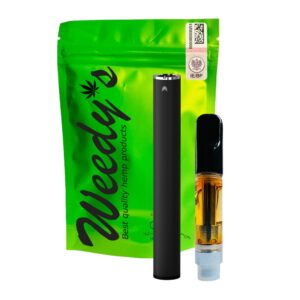 Zestaw waporyzator Weedy's Bateria standard 510 z kartridżem z destylatem full spectrum 51,5%CBD