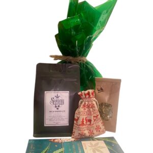 Zestaw kawa herbata ciasteczka czekolada